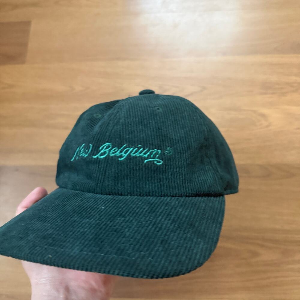 New Belgium Brewing Co. Brewery Dark Green Cord Corduroy Strapback Hat Cap Foco - Picture 3 of 6